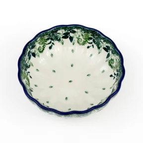 Miska muszelka 023 h-4cm <br> 2206X Zielone paprocie